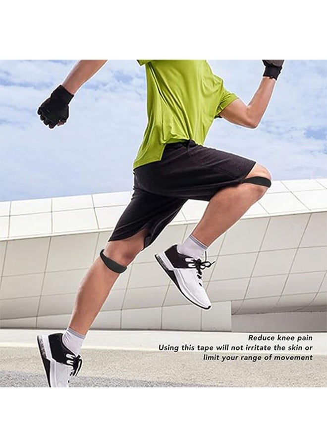 xozgdovg 2 Piece Set of Patella knee Brace, Storage Bag Flexible Patella Tendon Bands Elastic Patella Knee Support Brace, Strap Rubber Band Knee Brace, Elastic Fixed Protective Strap for Working Out Basketba - Image 2