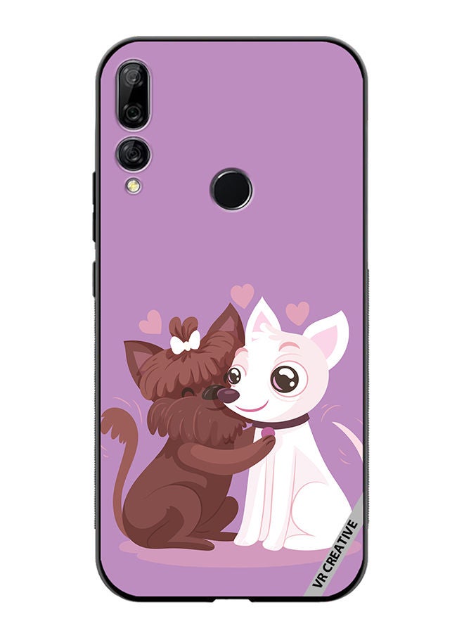 VR CREATIVE Protective Case Cover For Huawei Y9 Prime 2019 Love Dog Design Multicolour - Image 1