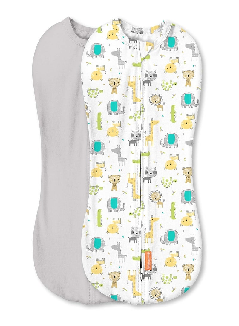 SwaddleMe Summer Infant Swaddlepod Safari Excursion, Set Of 2, 2 Count (Pack Of 1) - Image 1