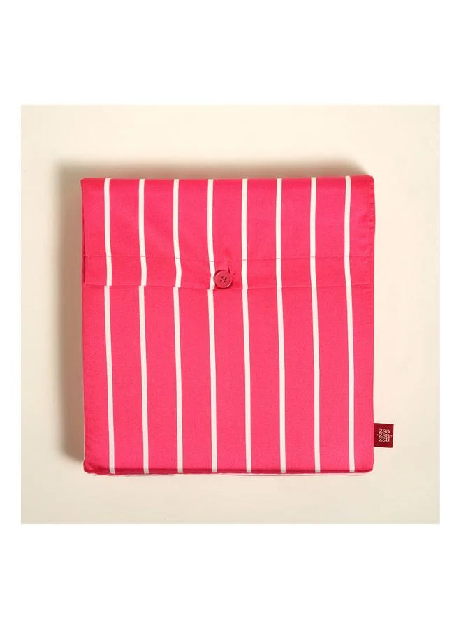 Zsa Zsa Zsu  Solid Fuchsia Single Cotton Satin Duvet Set.  | Best Price UAE