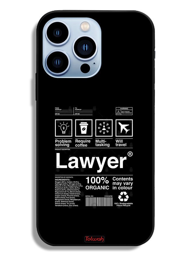 Tolwak Apple iPhone 13 Pro Protective Case Lawyer Sticker - Image 2