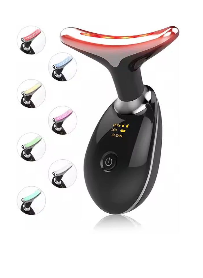 7-Color LED Face & Neck Massager – Anti-Aging, Wrinkle Reduction, Double Chin Remover, Skin Tightening - Image 1
