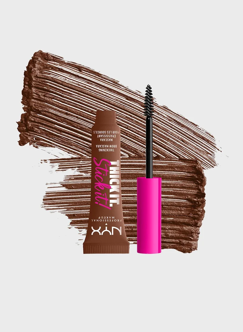 NYX PROFESSIONAL MAKEUP Thick It Stick It Brow Mascara Rich Auburn