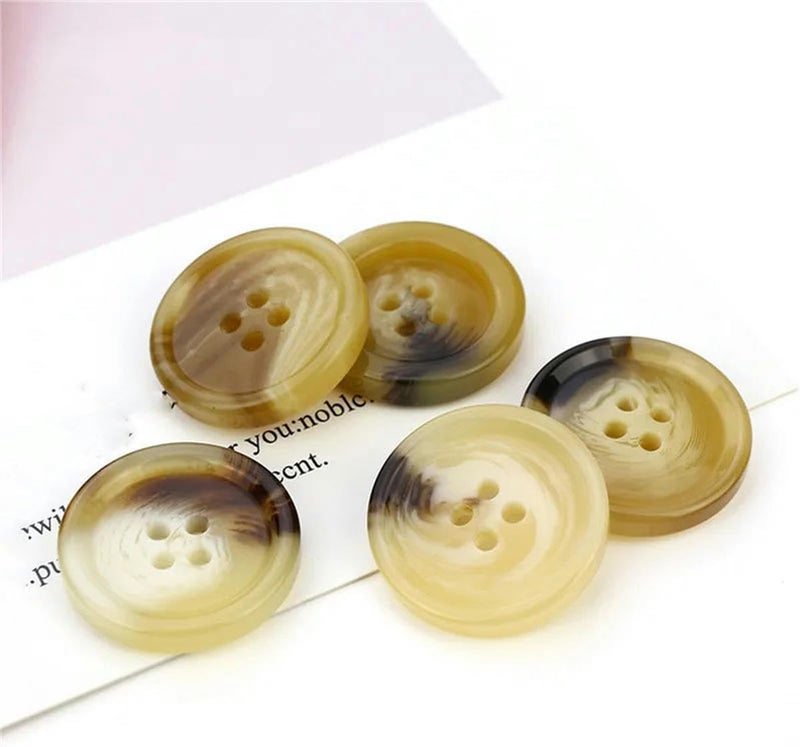 Buttons for Clothes, Button,20pcs Imitation Horn Coat Sewing Buttons for Clothing Sweater Cardigan Decorative Button Garment Accessorie Wholesale 15-30.5mm-6-28mm Dia.(7,18mm Dia.) - Image 5
