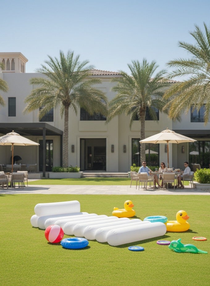 Adventure Lab Tube Lilo Float – White on White, Inflatable Pool & Beach Lounge - Image 4