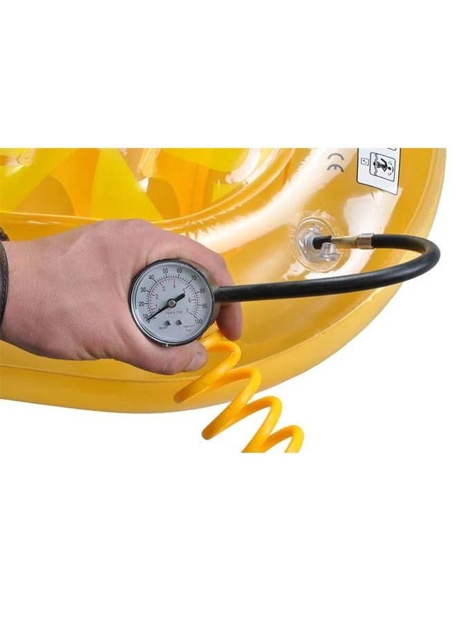 Cady One - Heavy duty 2-piston double cylinder car tire inflator and tire compressor with high brightness headlight and a bag for easy carrying and storage. - Image 1