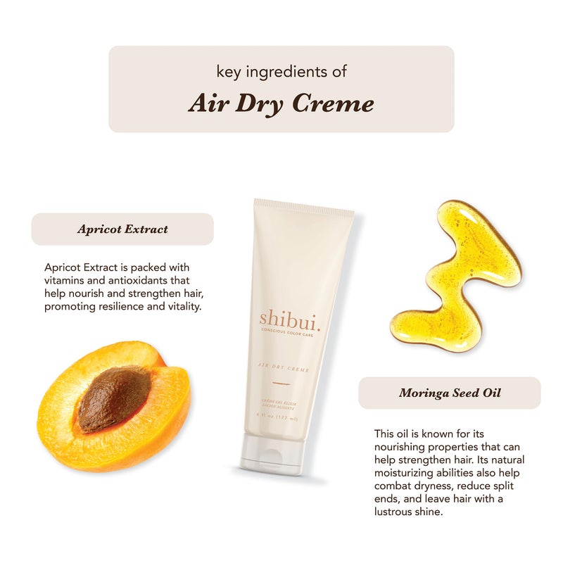 Shibui Air Dry Creme, Tames Frizz, Nourishes, Enhances Shine & Texture, Vegan & Sulfate-Free, 6oz - Image 3