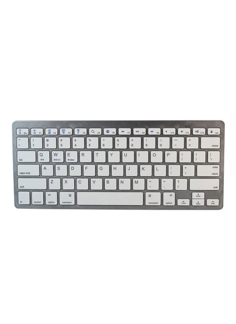 H263 Scissors Feet Ultra-thin Silent Mouse Keyboard Mouse Suit Mouse Suit Spanish Keyboard-Color:H263B Silver Bluetooth + Wireless Dual-Mode Single Keyboard