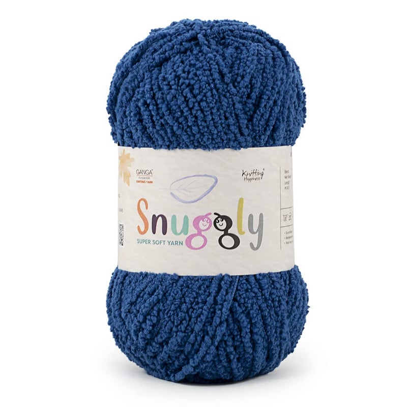 Ganga Acrowools Snuggly, 100% Polyester Yarn, Extra Soft Boucle Textured Yarn For Baby Articles, Shade No. Sng015