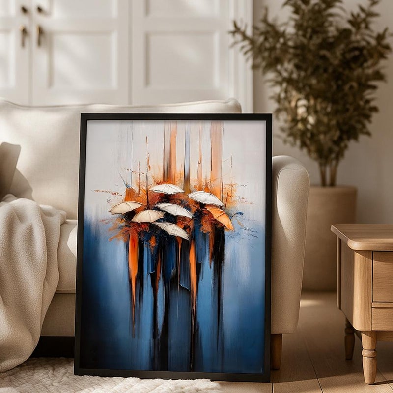 Marktna Luxury canvas print with abstract design and hollow frame, size (40×60), one piece - Image 3