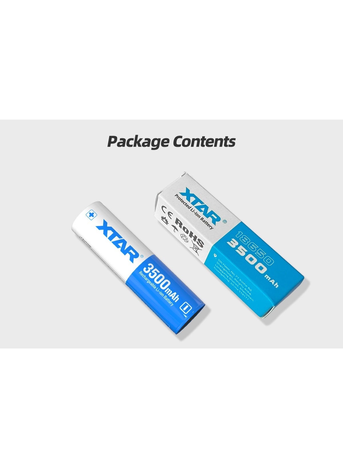 XTAR XTAR 18650 li-ion Rechargeable Battery Protected 3500mAh Z7100528A0CFB43ED3EF4Z