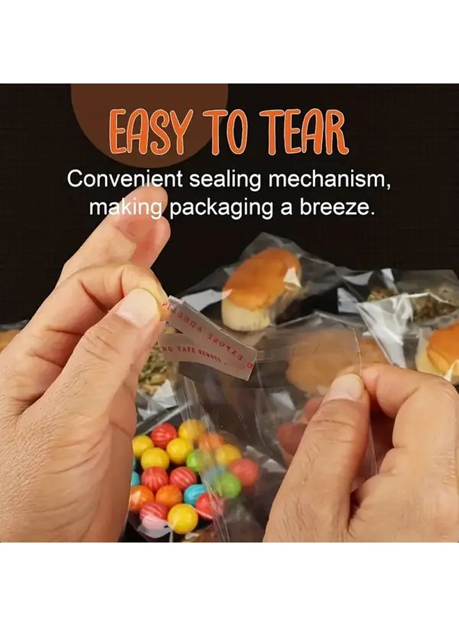 100Pcs 5x5 In Self Sealing Reusable OPP Bags For Jewelry Cards Socks Gift Packaging - Image 4