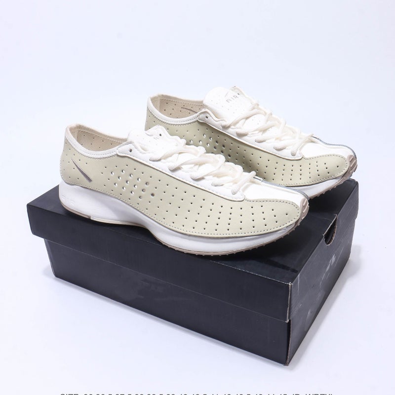 Gu Lai Superfly Lightweight Retro Black Silver Casual Sneakers Breathable Leather Lace-Up Shoes for Men Women - Image 1