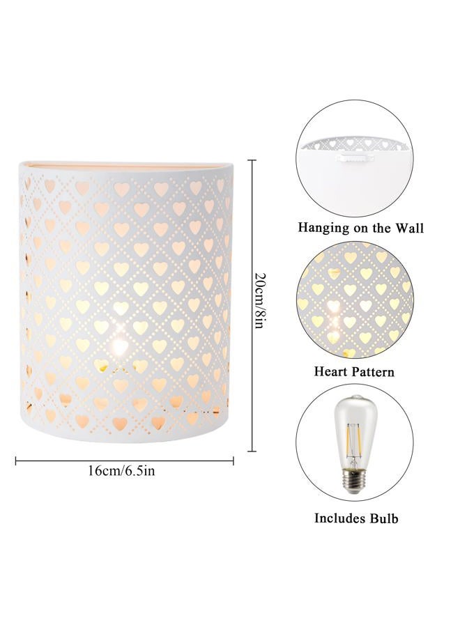 JHY DESIGN Set of 2 Battery Operated Table Lamps, 20cm Tall Vintage Wall Sconces Metal Modern Wall Mounted Lighting with 6 Hour Timer Wall Decor for Living Room, Bedroom, Hallway, - Image 2