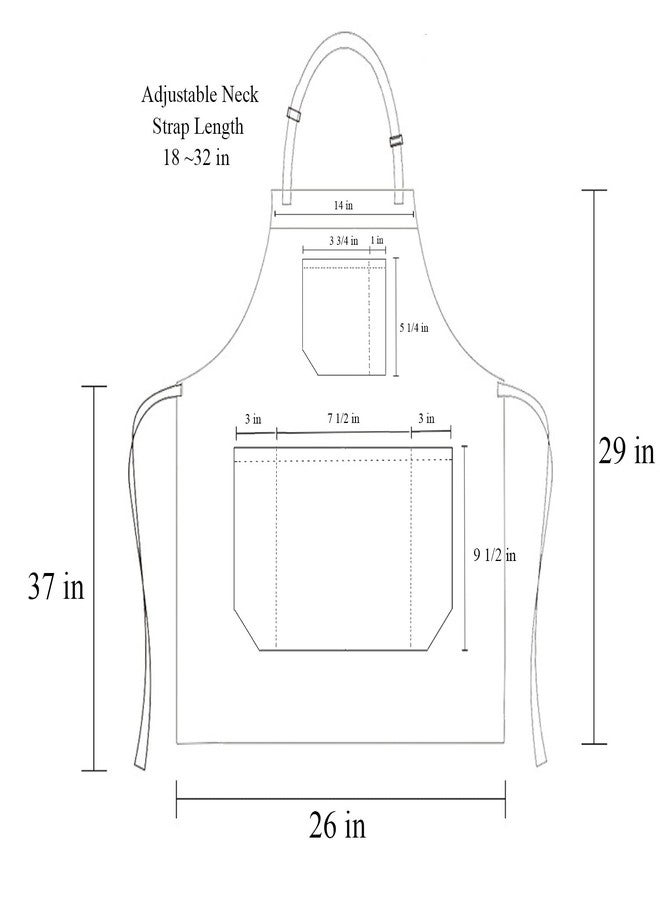DCCPAA 100% Cotton Professional Grade Chef Apron for Cooking,Kitchen,BBQ, Grill and Hobby and Work,with Tool Pockets, Adjustable Straps,for Men and Women gifts(White) - Image 5