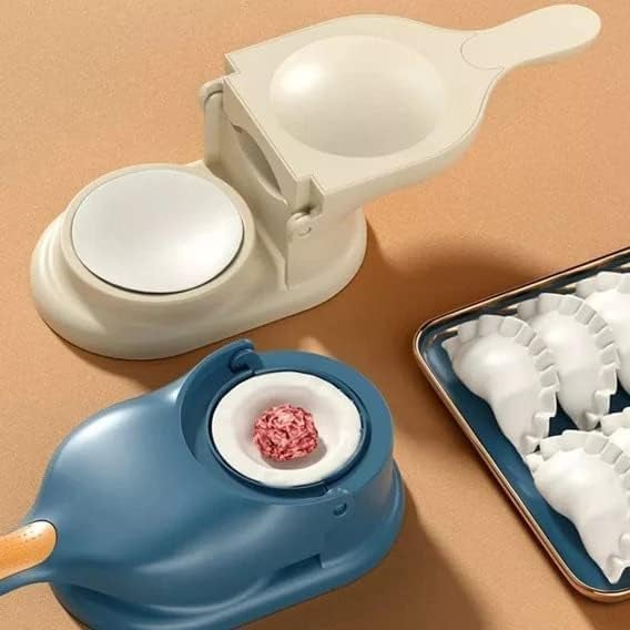 Murthirupi Murthirupi 2 in 1 Dumpling Maker Machine Gujiya Ghughra Momos Making Mould Kitchen Dumpling Press Tool with Dumpling Puri Maker Dumpling Skin Press Mould for Home Kitchen Essential  - Image 5