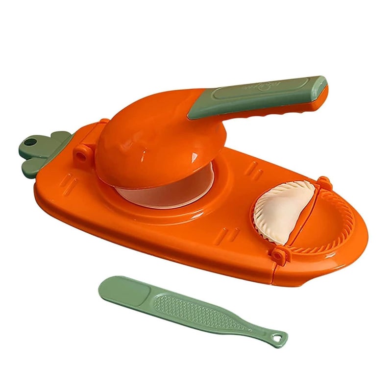 Murthirupi Murthirupi 2 in 1 Dumpling Maker Machine Gujiya Ghughra Momos Making Mould Kitchen Dumpling Press Tool with Dumpling Puri Maker Dumpling Skin Press Mould for Home Kitchen Essential  - Image 1