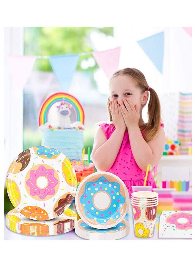 نيبمينينت لوازم حفلات بنمط دونات من 81 قطعة - Image 5