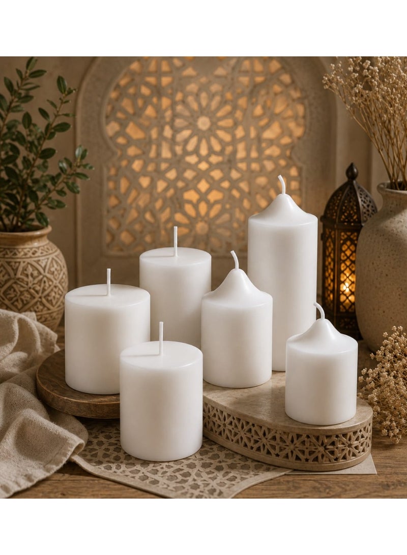 Premium Soy Wax Candle Set – 6 Pieces Elegant Handmade Decorative Candles | Natural Eco-Friendly Home Décor. - Image 2