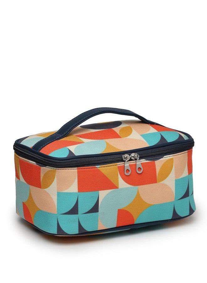 Anekaant Peppy Navy & Multi Abstract Digital Printed Polycotton Travel Accessory Bag - Image 4