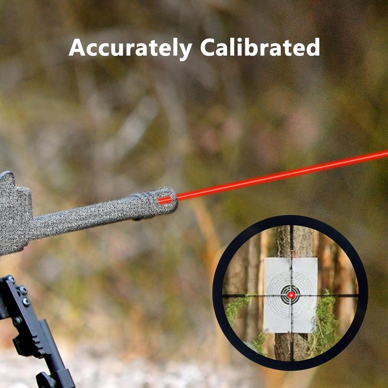 CVLIFE Bore Sight Laser 223 5.56mm/9mm/.243.308/12Gauge/7.62x39mm/.45acp Red Laser Bore Sighter with Batteries - Image 3