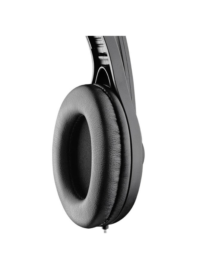 EDIFIER سماعات أذن فوق الأذن Edifier K800، سماعة كمبيوتر مع ميكروفون، للمكتب، التعليم، التدريب، باللون الأسود - Image 2