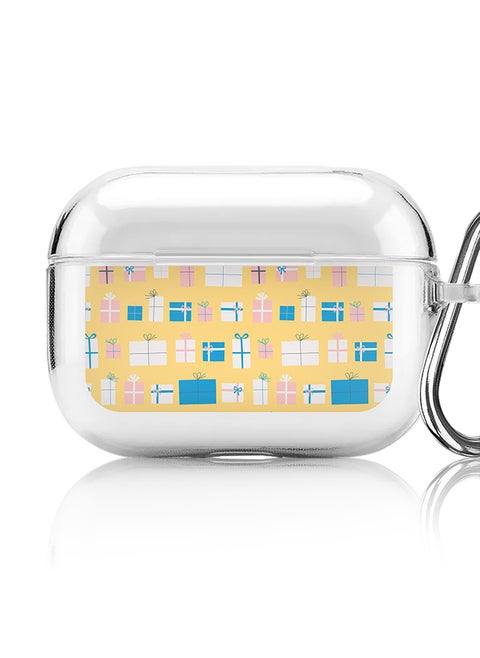 Classic Clear printed Case for Apple AirPods Pro 2nd Generation Thin Transparent Cover [Designed for Apple AirPods Pro 2nd Generation] - Wrapped Presents