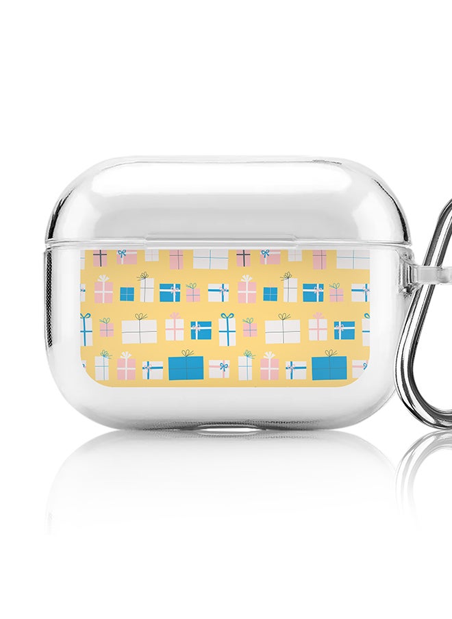 Stylizedd Classic Clear printed Case for Apple AirPods Pro 2nd Generation Thin Transparent Cover [Designed for Apple AirPods Pro 2nd Generation] - Wrapped Presents  - Image 1