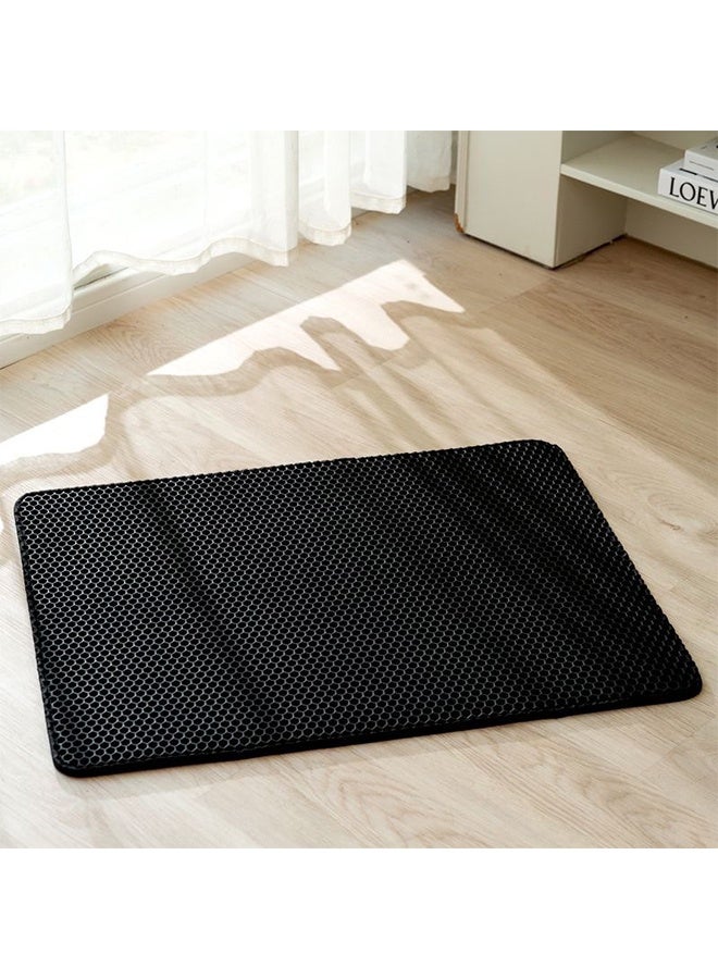 حصيرة لفضلات القطط، مصيدة لفضلات القطط بتصميم مزدوج الطبقة على شكل قرص العسل، حصيرة قطط مقاومة للماء للفضلات خالية من مادة BPA - Image 4