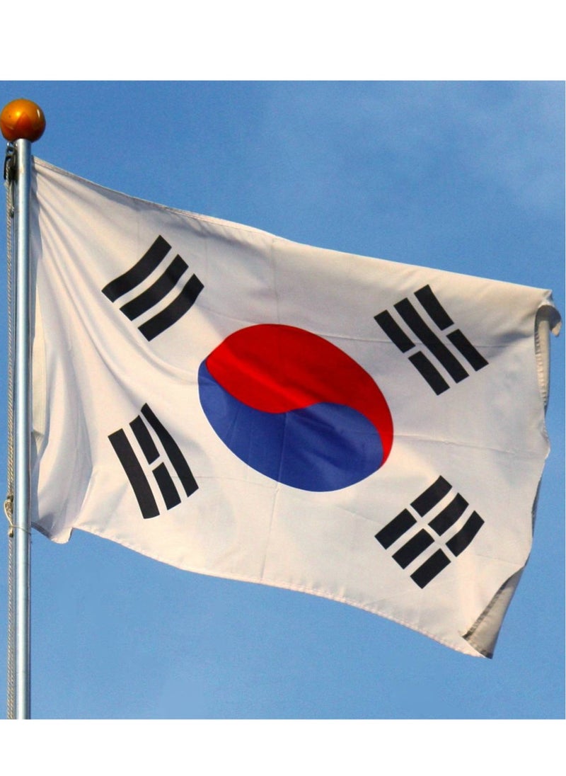 Vitacelli SOUTH KOREA Flag National Day Durable Long Lasting For Outdoor And Indoor Use For Building Home And Car Decoration 150X90CM  - Image 2