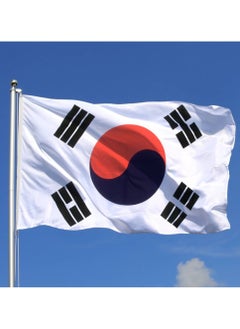 Vitacelli SOUTH KOREA Flag National Day Durable Long Lasting For Outdoor And Indoor Use For Building Home And Car Decoration 150X90CM  - Image 1