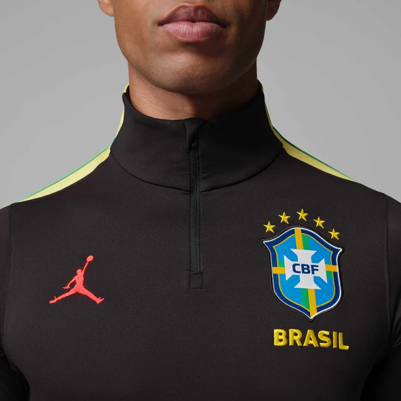 Jordan Black Men's Brazil 2026 Strike Football Drill Top for Men | Best Price UAE