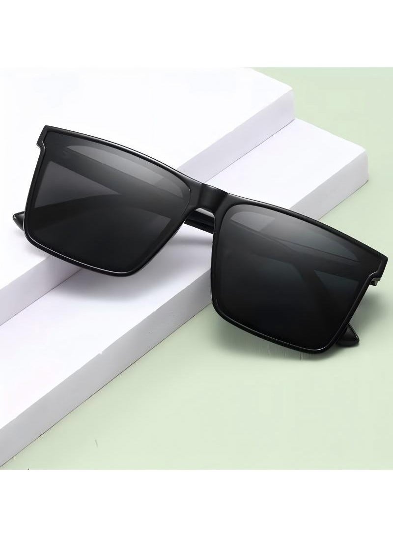 يوك TR90 النظارات الشمسية المستقطبة HD عدسات مستقطبة 100٪ حماية من الأشعة فوق البنفسجية 400 تصميم أنيق للرجال / النساء أسود - Image 5