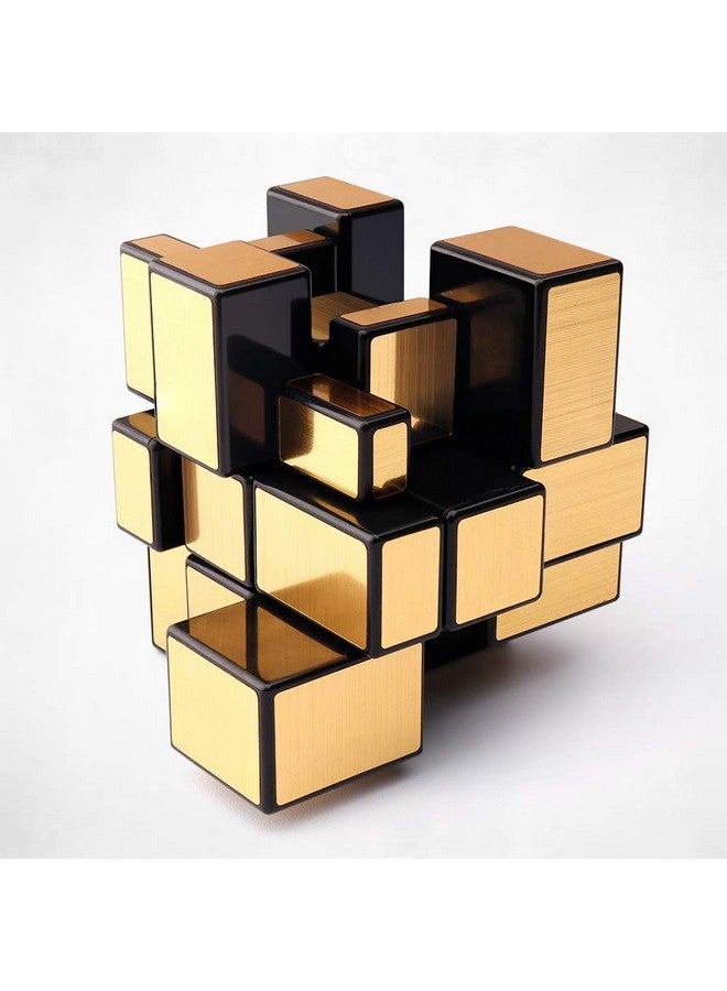 D-FantiX Shengshou Mirror Cube 3x3 Speed Cube Gold Mirror Blocks Cube 3x3x3 Different Shapes Puzzle Cube Toys for Kids Adult - Image 4