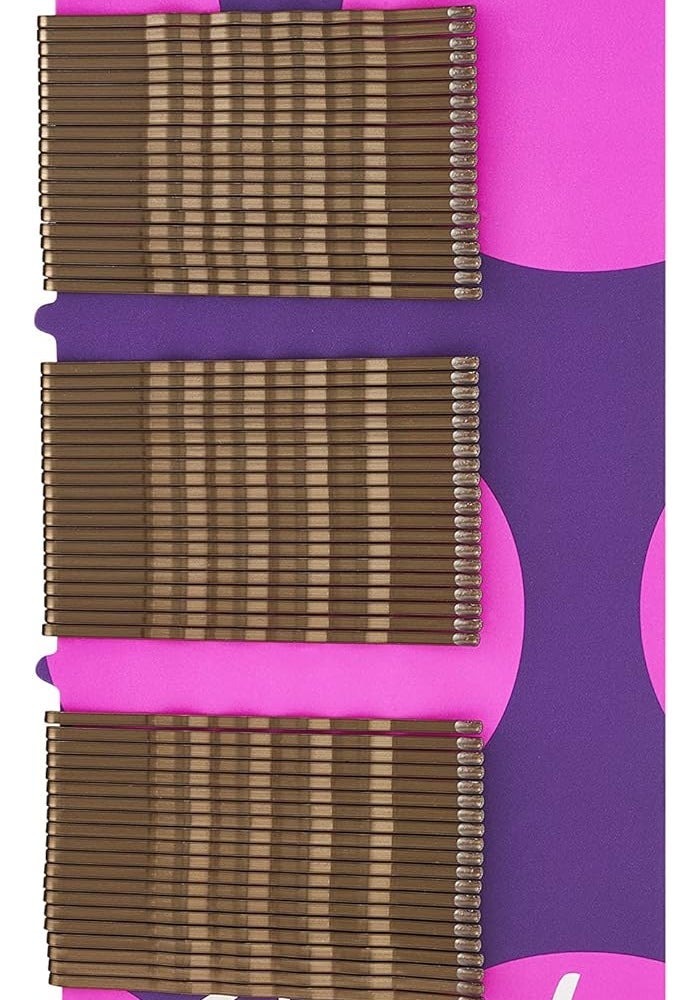 Goody SlideProof Bobby Pins, Brown, 60-Count Pack of 6 for Secure Hair Styling - Image 1