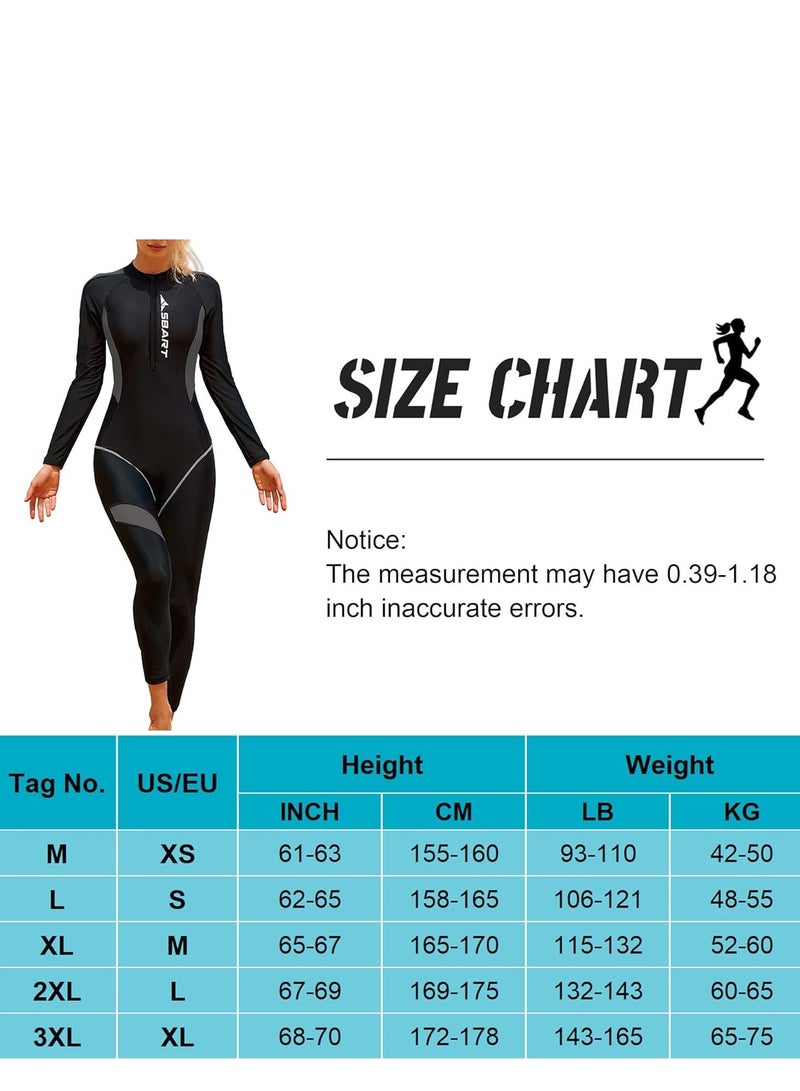 Wetsuit Women Diving Suit with Front Zip, Wetsuits for Women in Cold Water Swimming Diving Snorkeling Kayaking