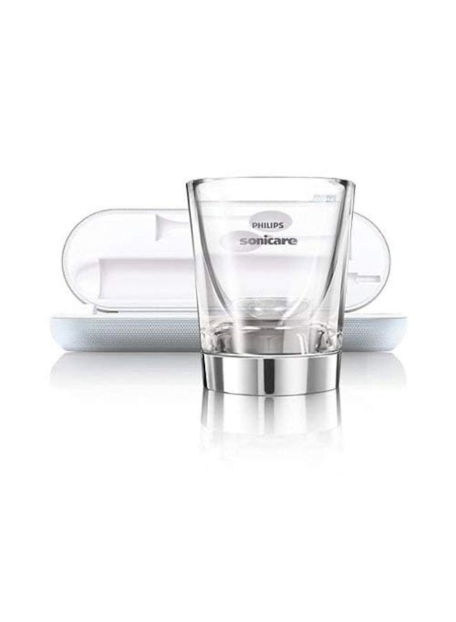 Philips فرشاة أسنان كهربائية قابلة لإعادة الشحن من فيليبس سونيكير دايموند كلين متصلة - عبوة 2 - وردي/أبيض - Image 2