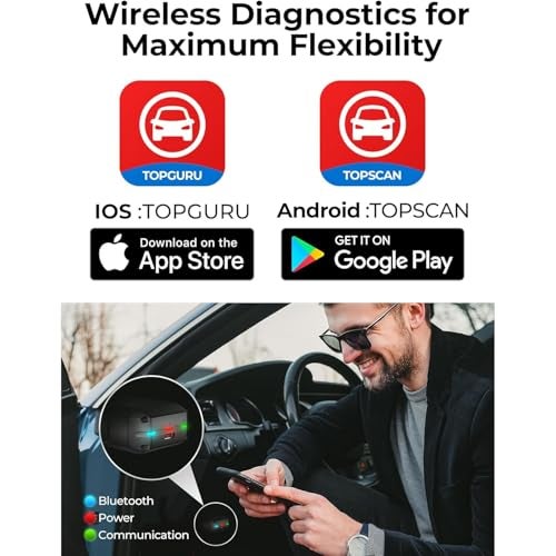 TOPDON TopScan OBD Scanner, Resets & Activates Features for Vehicles 2003 & Newer, Diesel Compatible - Image 3