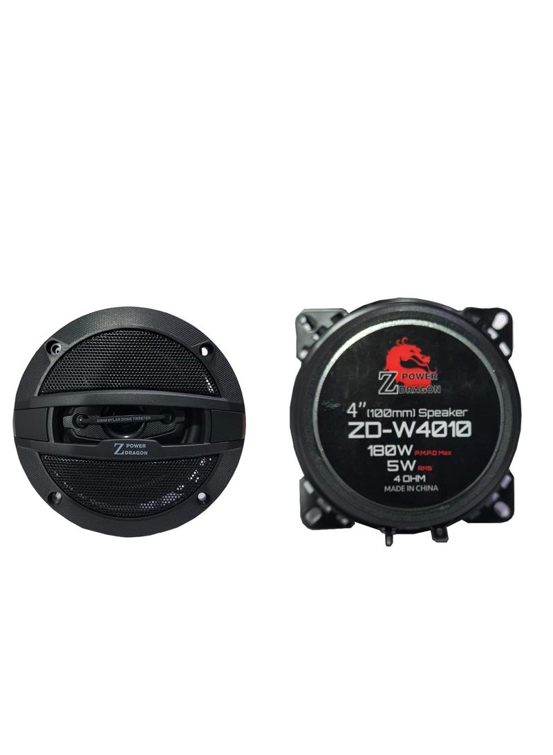 طقم سماعة مدور زيرو باور 180 وات ZD-W4010 - Image 2