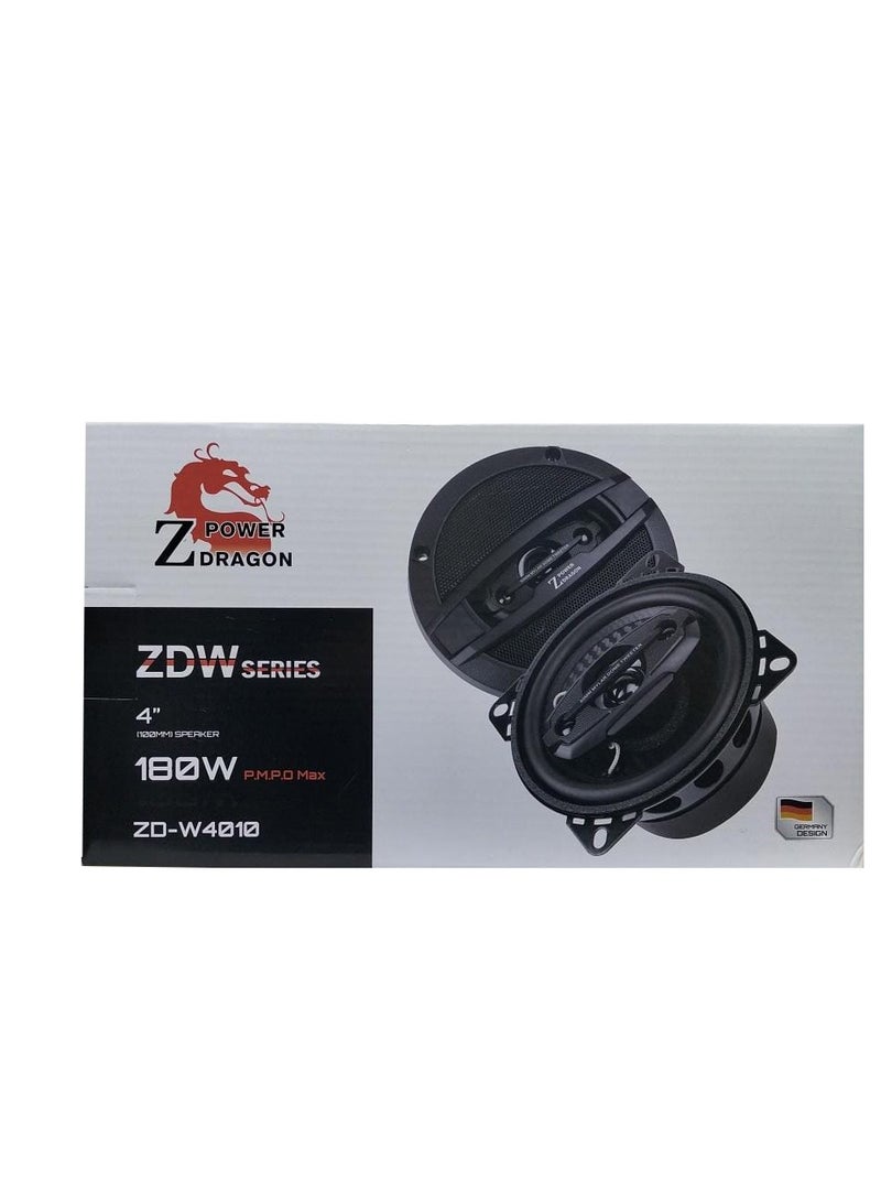 طقم سماعة مدور زيرو باور 180 وات ZD-W4010 - Image 3
