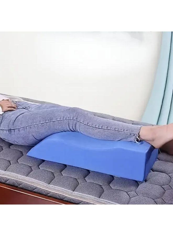 Blue Medical Positioning Cushion Ergonomic Leg Support Memory Foam Pillow Washable - Image 1