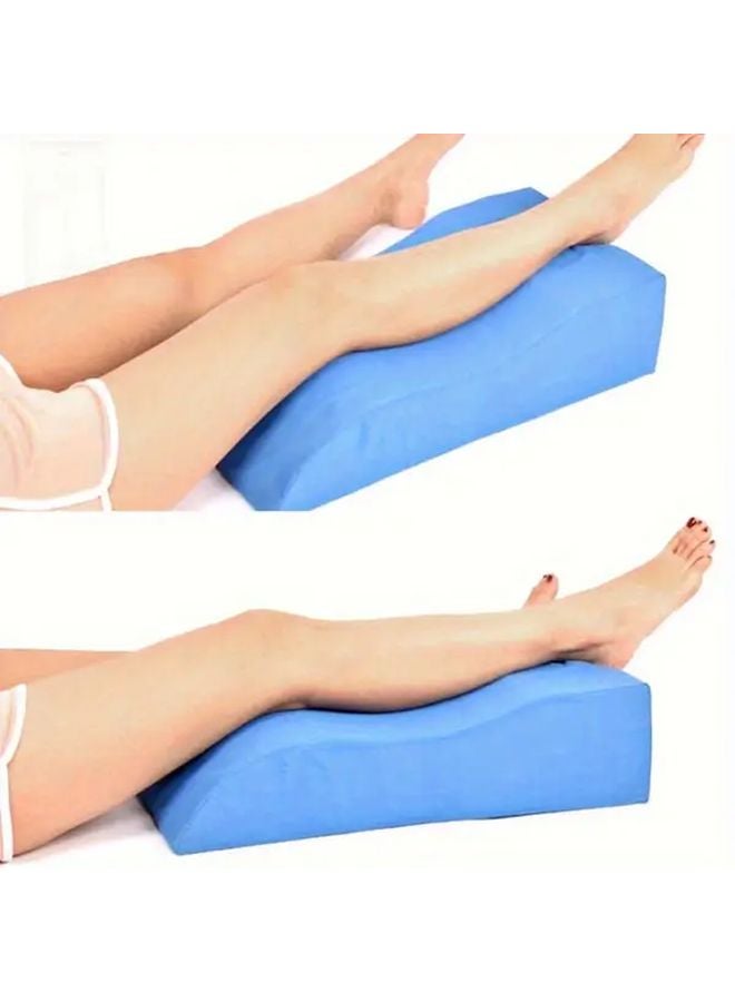 Blue Medical Positioning Cushion Ergonomic Leg Support Memory Foam Pillow Washable - Image 2