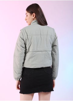 Freehand Women Regular Fit Solid Puffer Jacket  - Image 2