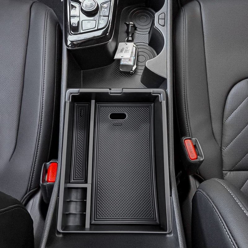ANFOKAS Compatible with Kia Sportage 2026 2025 2024 2023 Accessories NQ5 Car Interior Center Console Organizer Armrest Storage Box Armrest Cover Insert Tray -Black - Image 5
