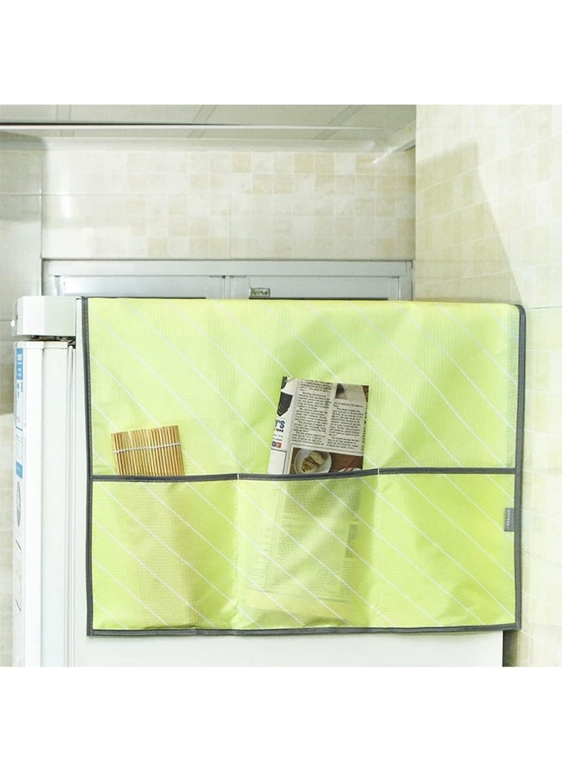 Rubik Washing Machine Top Cover Front Load, Anti-Slip Dustproof Washer and Dryer Top Cover, Fridge Dust Cover with Side Storage Bags (55 x 130 cm) - Image 1