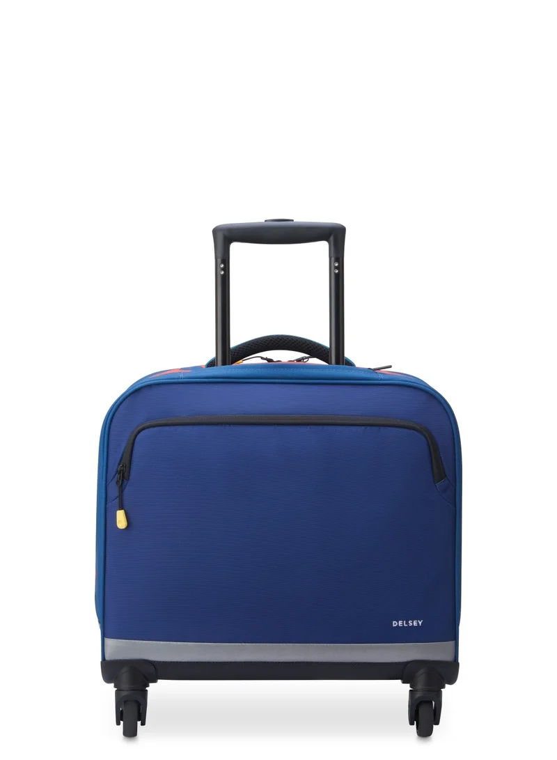 DELSEY Paris BTS 2023 4 Wheel Horizontal Schoolbag - 15.6" Blue - 00338945202