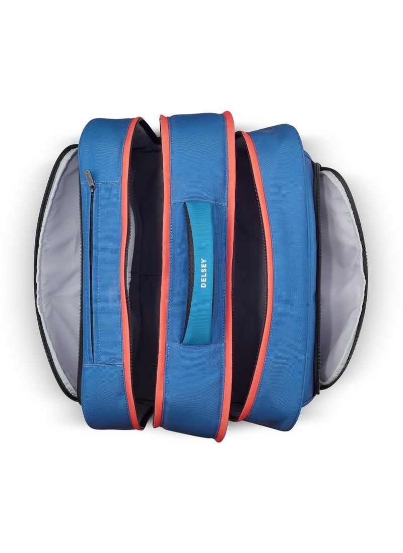 DELSEY Paris - BTS 2023 4 Wheel Horizontal Schoolbag - 15.6" Blue - 00338945202 - Image 1
