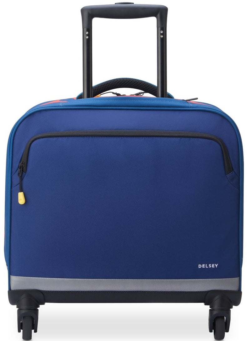 ديلسي _باريس حقيبة ظهر مدرسية بعجلات أفقية  - . بوصة أزرق - Image 4