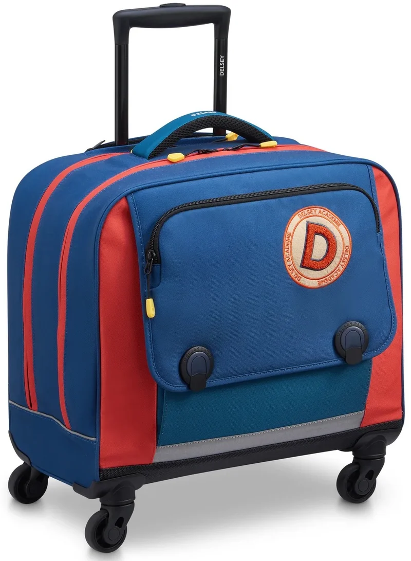 DELSEY Paris BTS 2023 4 Wheel Horizontal Schoolbag - 15.6" Blue - 00338945202