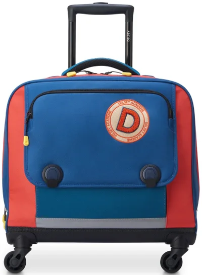 DELSEY Paris BTS 2023 4 Wheel Horizontal Schoolbag - 15.6" Blue - 00338945202